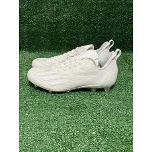 Adidas ADIZERO 12.0 Football Cleats Mens Size 8-14 Triple White Iridescent